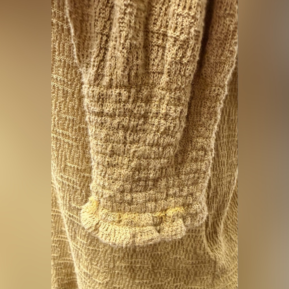 Free People Easy Breezy Henley Long Sleeve Thermal Texture Fabric Size Medium - Picture 4 of 6